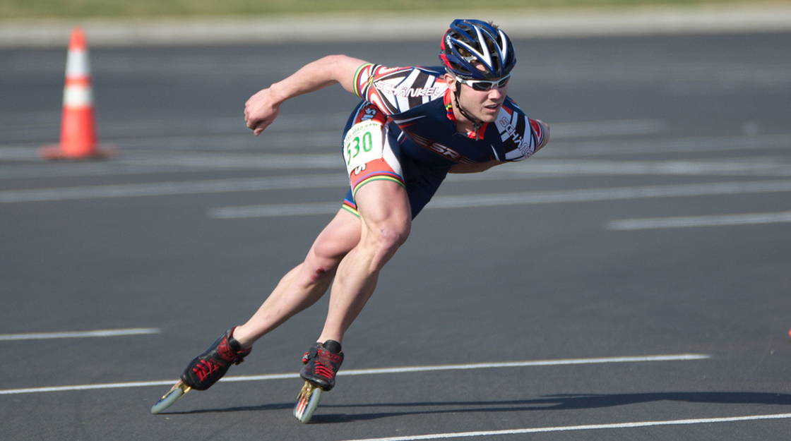 joey mantia inline speed skating outdoors