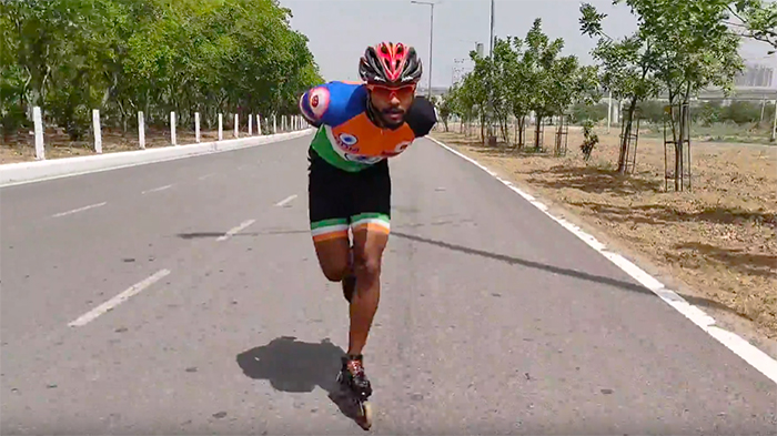 nikhilesh tabhane inline speed skating