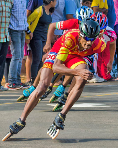 Dhanush Babu inline speed skating athlete India
