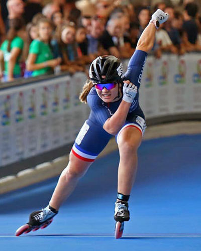 inline speed skating athlete mathilde pedronno france