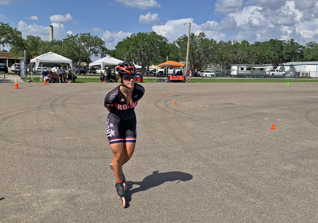 Kelsey Rogers inline champion racing Tampa