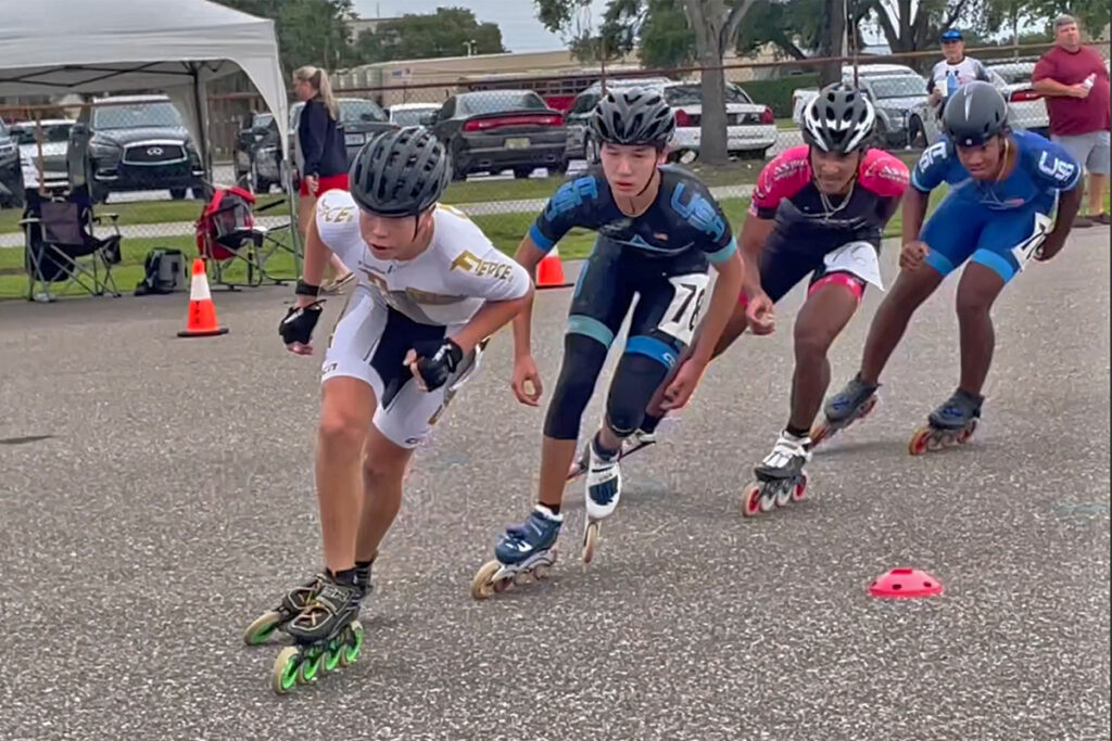 Inline Speed Skaters Blaze the Track at the 'The Pad' Event in Tampa