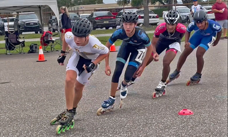 Inline Speed Skaters Blaze the Track at the 'The Pad' Event in Tampa